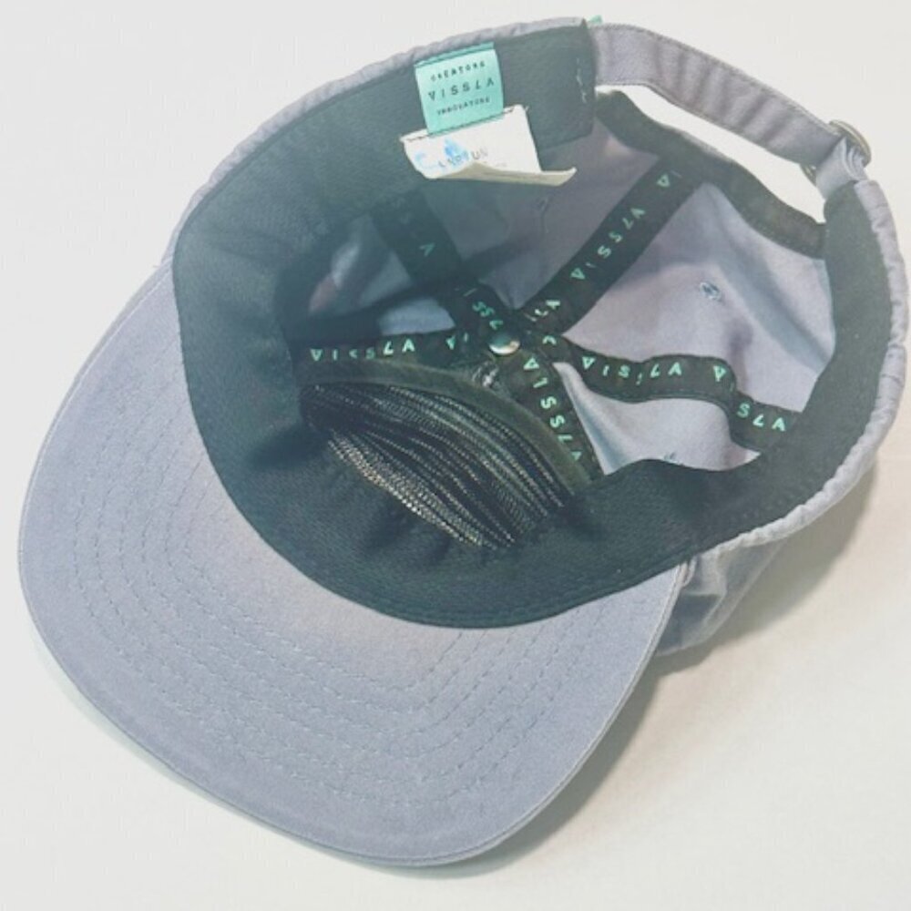 Vissla Mens Hat The Ecology Center Embroider Wide Brim Adjustable Strap Gray OS - Picture 12 of 15